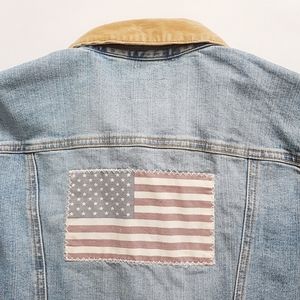 Polo Ralph Lauren Flag Patch Denim Jean Jacket
